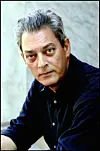 Paul Auster fotografert under presentasjonen av Aschehougs høstliste 2002. Foto: Erlend Aas / NTB
