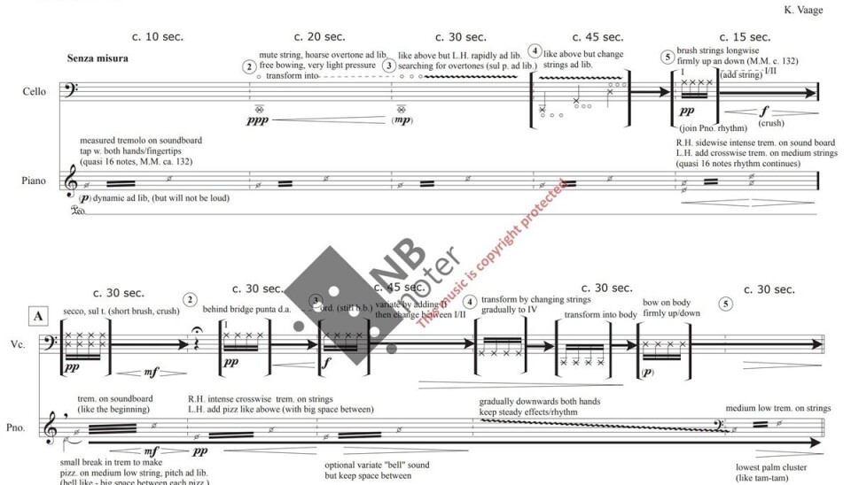 Knut Vaages Duo Etude nr. 1 fra prosjektet «Composer-Performer Collaboration».