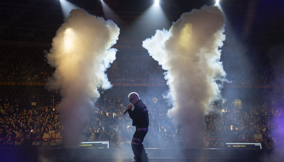 Boss X, som er grunnlegger av et hiphopkollektiv i Chengdu, opptrer på en konsert i samme by i mars.