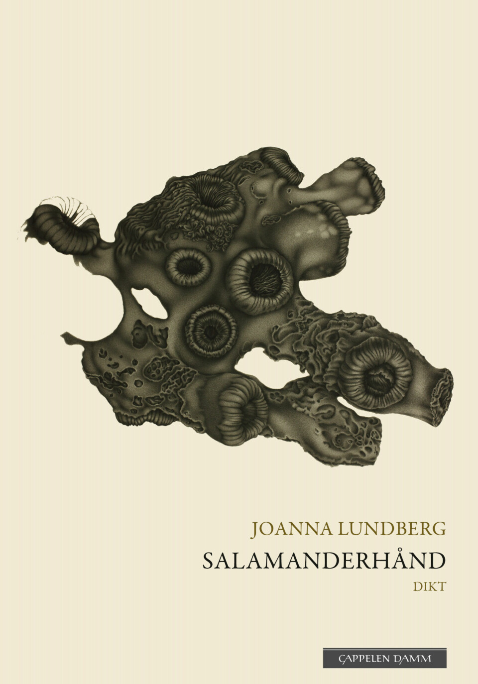 Salamanderhånd er Joanna Lundbergs første bok.