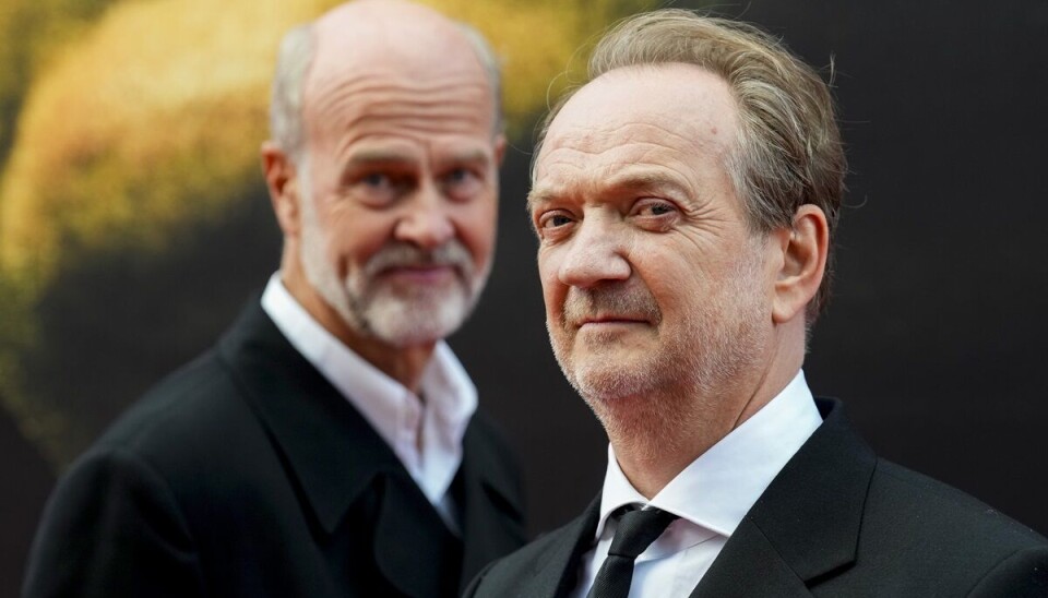 Poppe og Eidsvold i Haugesund før premieren på filmen Quislings siste dager.