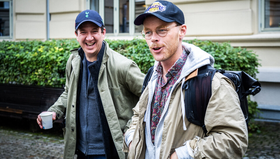 Journalistene Steinar Suvatne og Jørgen Gilbrant i Dagbladet er forfatterne bak den omstridte boka «Partiet». Nå vil de klage inn medier til PFU. Dagbladet-journalistene Jørgen Gilbrant (t.v.) og Steinar Suvatne står bak boka. Foto: Ole Berg-Rusten / NTB