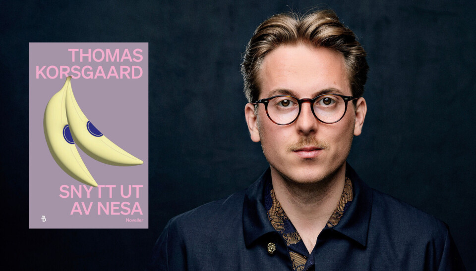 'Snytt ut av nesa' av forfatter Thomas korsgaard, består av 16 noveller som handler om de uskrevne reglene menneskene i et lite samfunn må rette seg etter