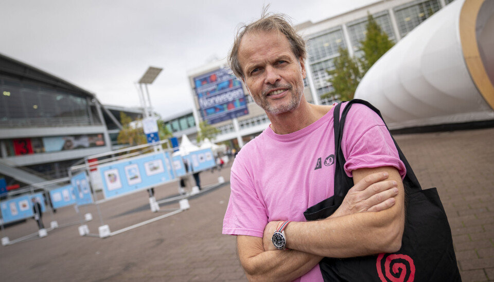 Erling Kagge selger seg helt ut av Kagge Forlag. Bildet er tatt i forbindelse med den internasjonale bokmessen i Frankfurt i 2019.