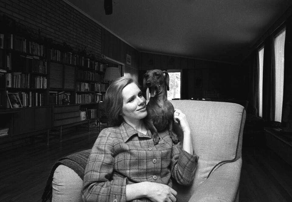 Liv Ullmann ikke med noen varg, men med med dachsen sin, fotografert i 1969 da hun vant National Board of Reviews pris til beste kvinnelige skuespiller for «Vargtimen» og Skammen». Liv Ullmann ikke med noen varg, men med med dachsen sin, fotografert i 1969 da hun vant National Board of Reviews pris til beste kvinnelige skuespiller for «Vargtimen» og Skammen».