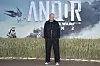 Stellan Skarsgård er klar for siste runde «Andor» – og har her reklamert for filmen i London i forrige måned.