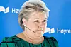 Høyre-leder Erna Solberg håper partiet kan snu trenden med dårlige målinger gjennom valgkampen.