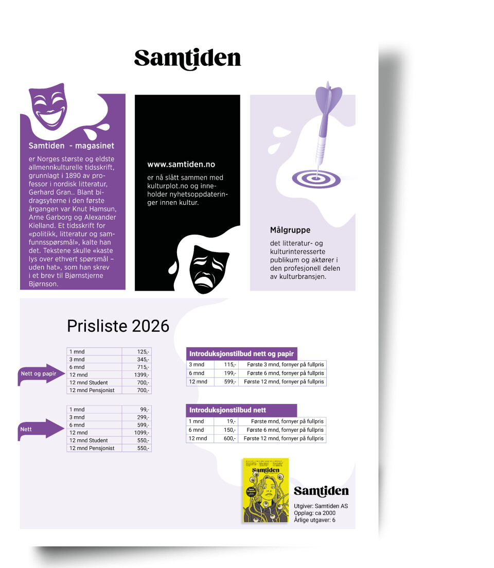 Last ned prisliste 2026