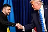 President Donald Trump and Ukraine's President Volodymyr Zelenskyy.