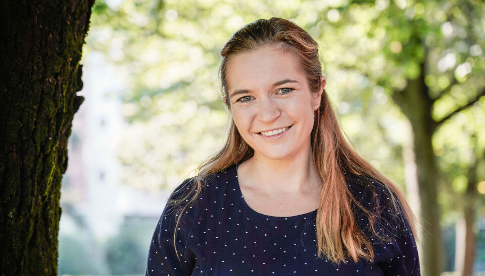 Mathilde Tybring-Gjedde i forbindelse med Høyres program.