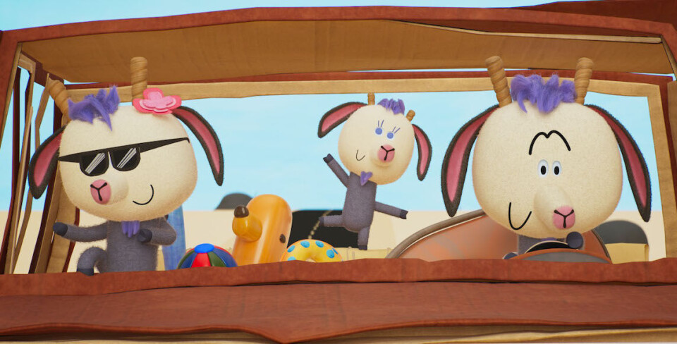 – De ligner alltid på mine bukker, også i filmen, ser illustratør Gry Moursund om bukkebrødrene bragt til live i filmformat i juleklare «Bukkene Bruse i badeland».